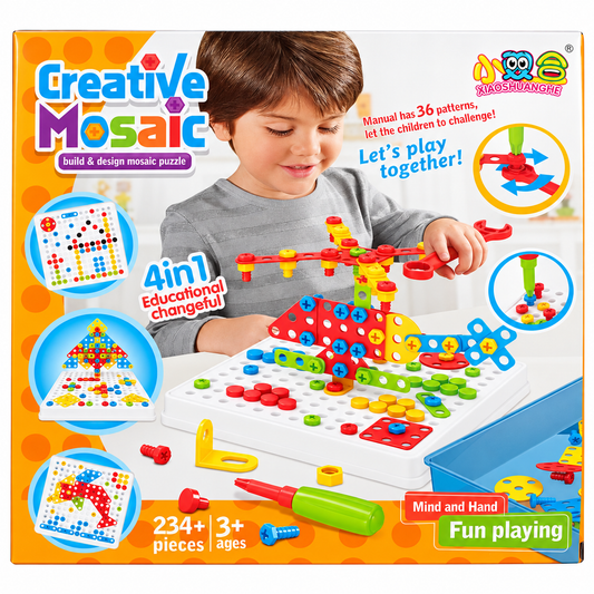 3D Building Blocks 234 Pieces | Pikoo Play